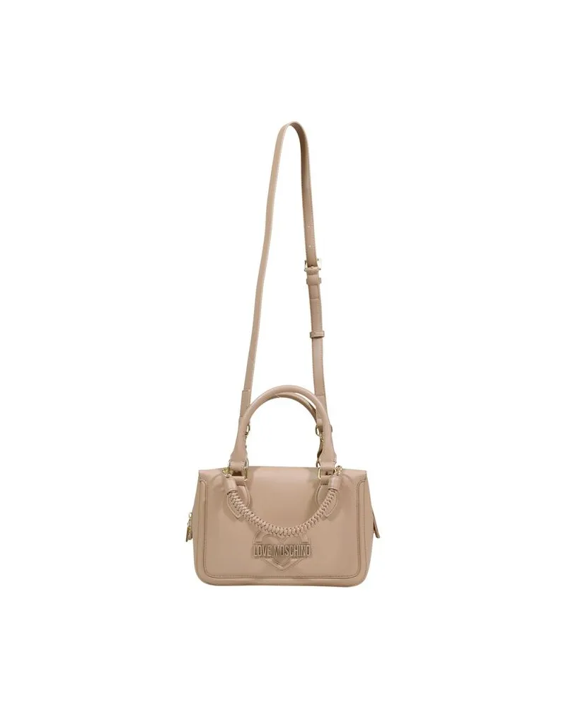 Moschino Women's Beige Polyethylene Handbag Bag Beige