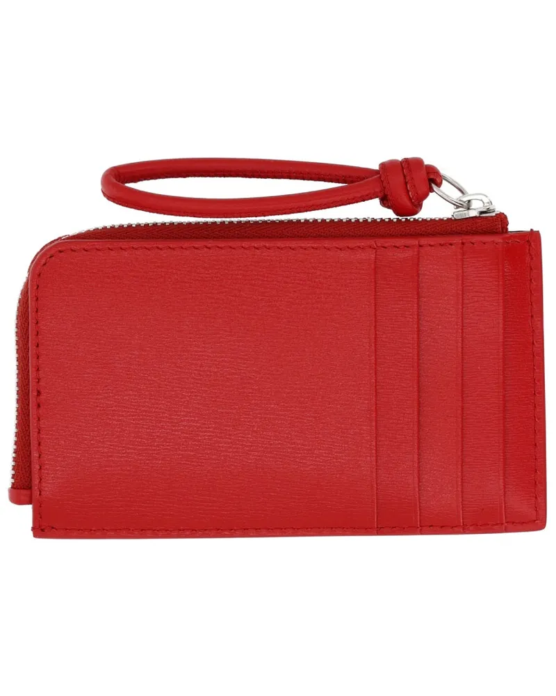 Jil Sander Leather Coin Purse — Red Red