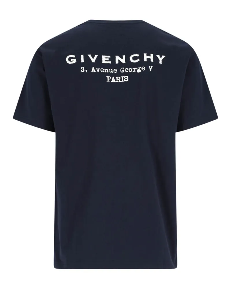 Givenchy Men's T-Shirts And Polos Blue Cotton Navy