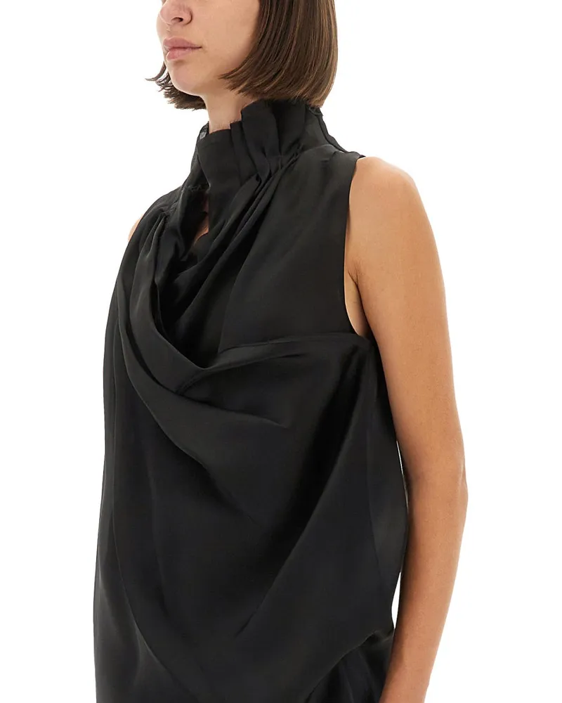 KHAITE 100% Silk Blouse — Black Black