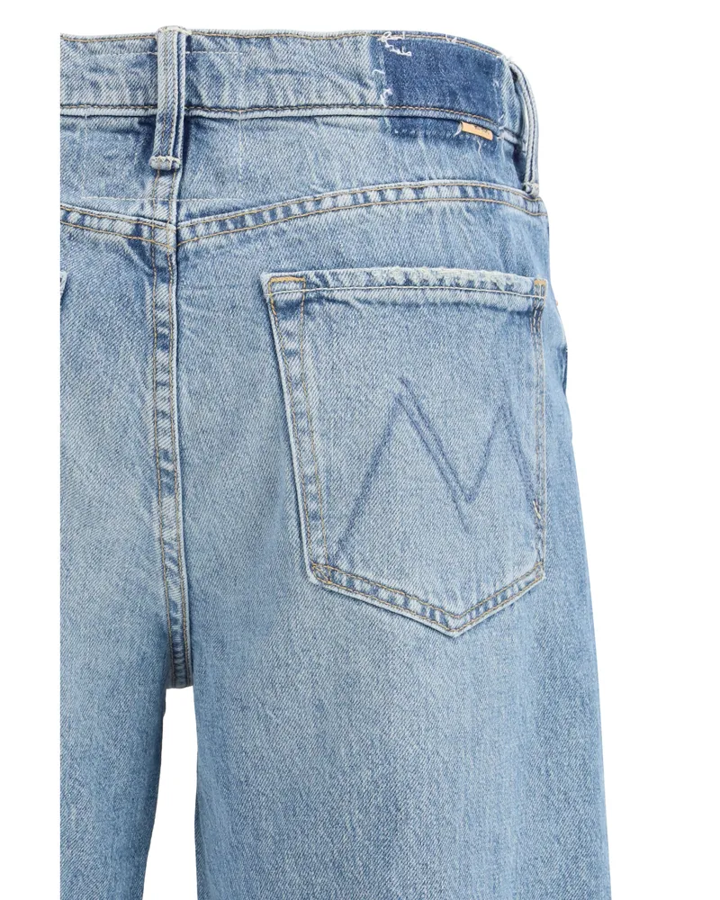 Mother Dodger Flood Jeans — Blue Blue