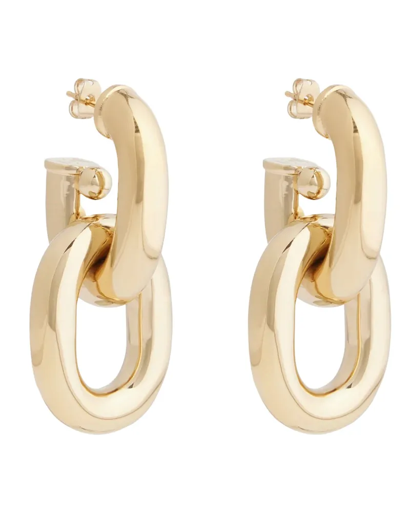 Paco Rabanne Women's Earrings Double Xl Link Gold Brass Gold