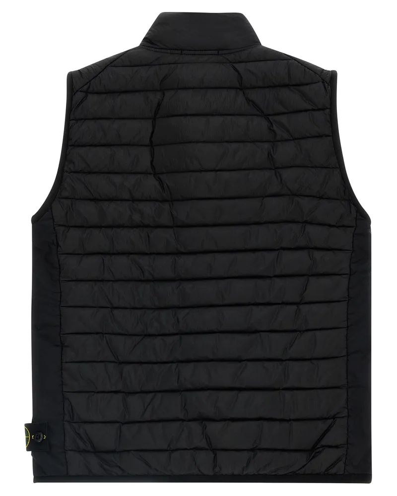 Stone Island Quilted Recycled Nylon Vest — Black Black