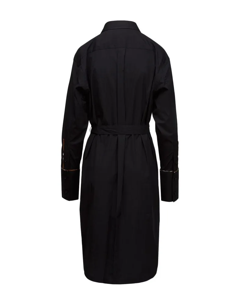 Burberry Women's Dresses Casual Black Cotton Apparel Black