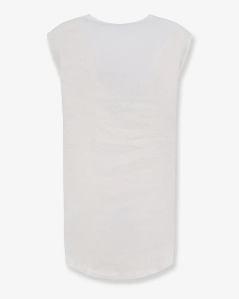 ASPESI Women's Linen Top Vissuto White T-Shirts & Jerseys White