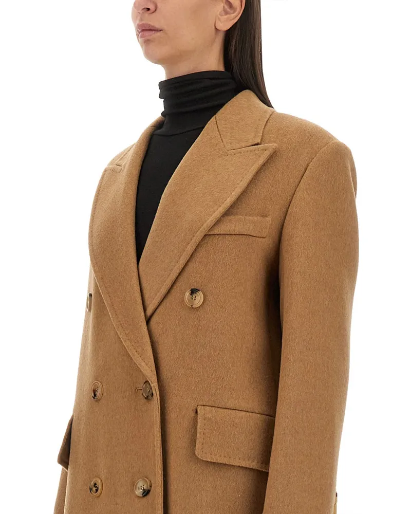 Max Mara Mushroom Trench Coat — Beige Beige