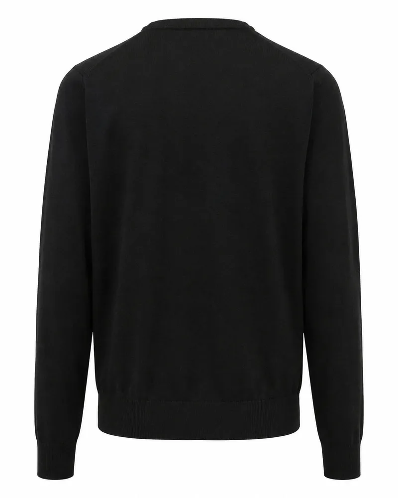 Emporio Armani Virgin Wool Cardigan — Black Black