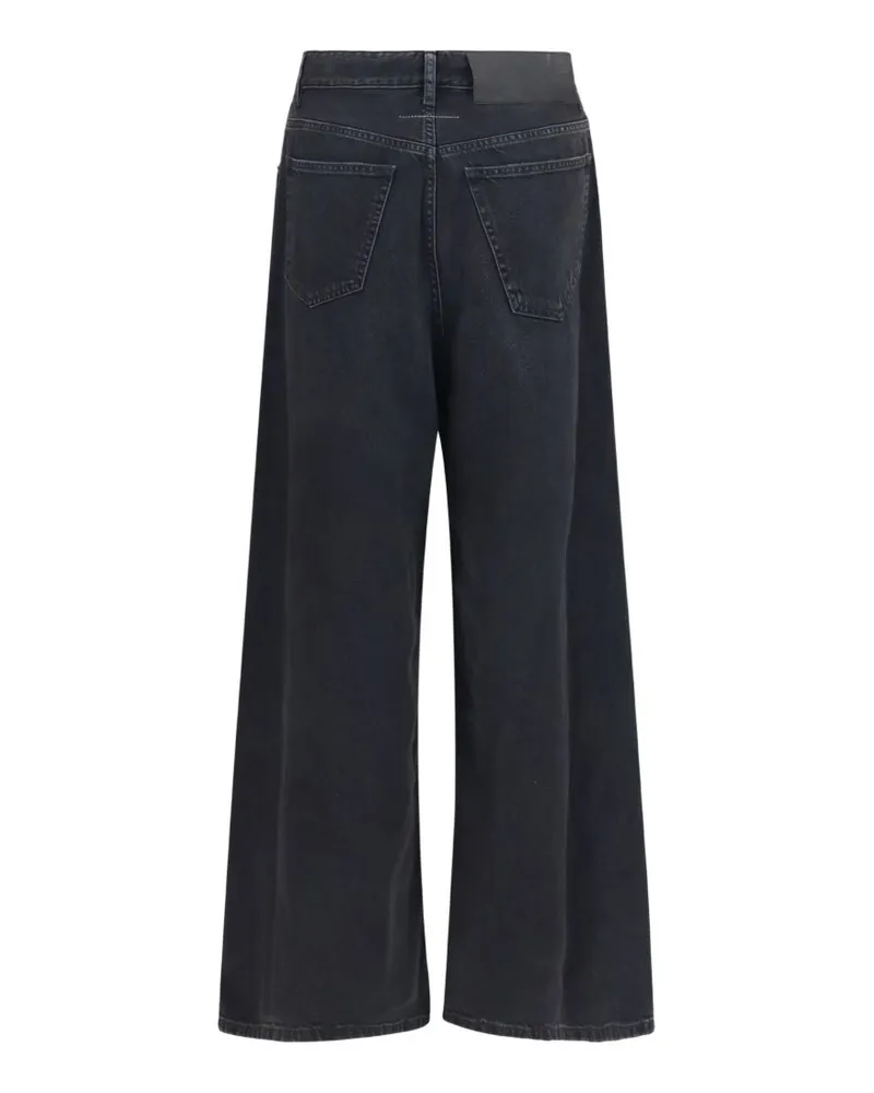 Maison Margiela Wide-Leg Denim Jeans — Black Black