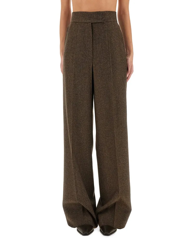 Max Mara Billy1234 Trousers — Brown Brown