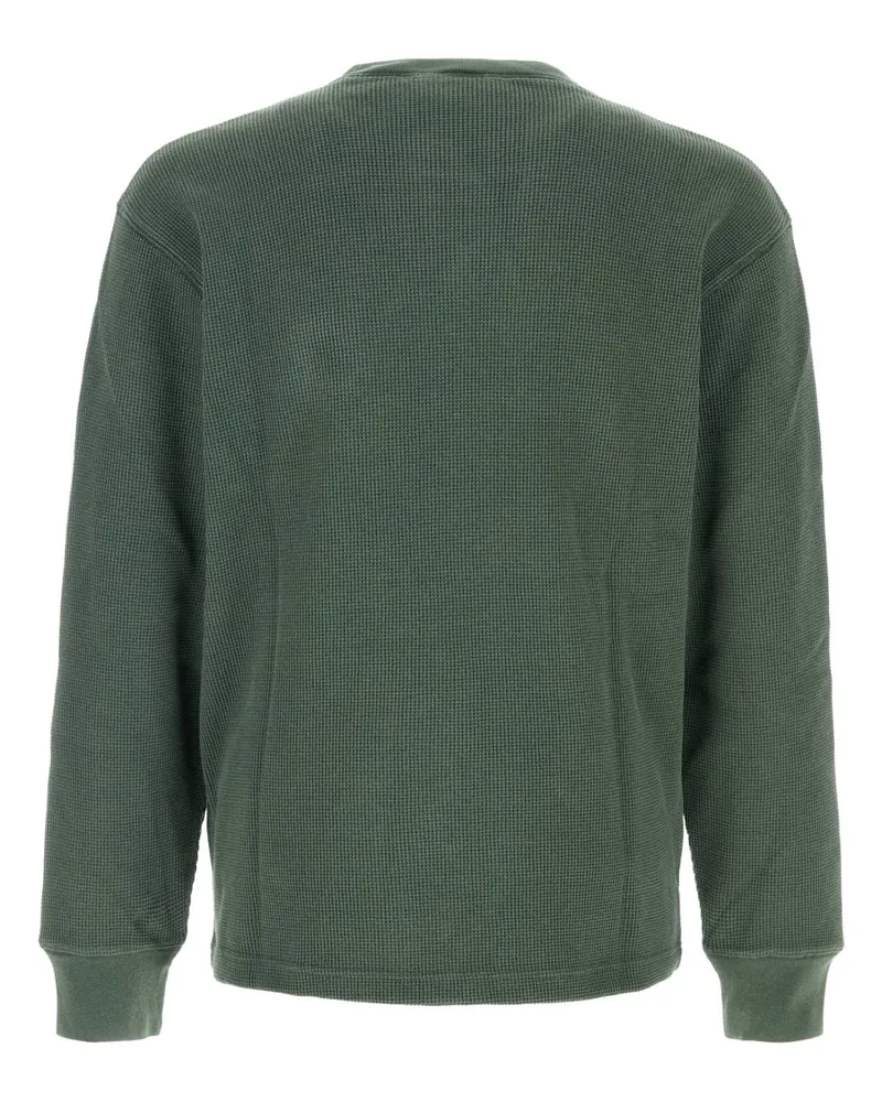 Carhartt WIP Waffle-Knit Cotton Sweatshirt — Green Green
