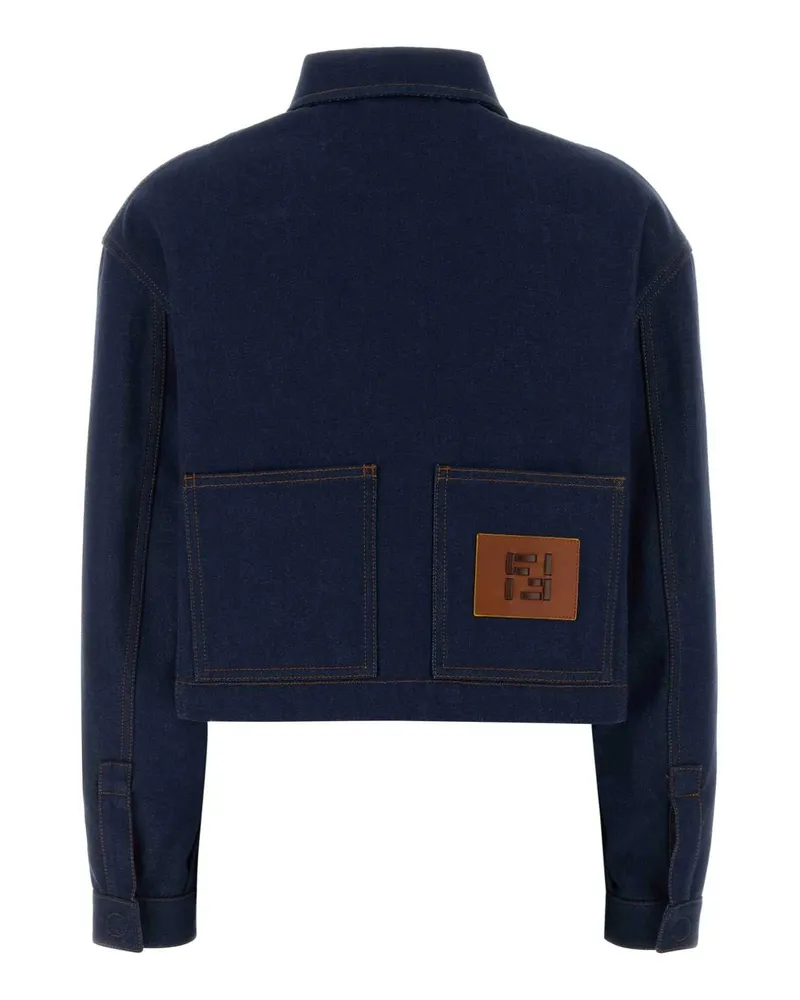 Fendi Cotton Denim Jacket — Navy Navy