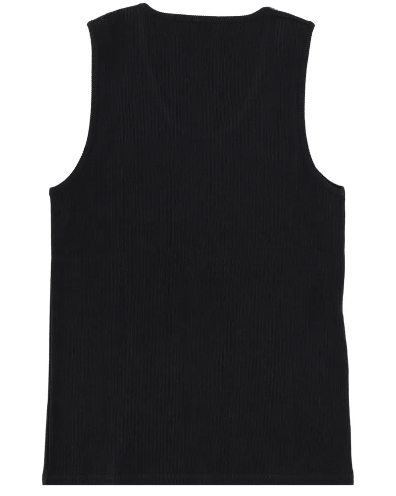Christophe Lemaire Cotton-Linen Blend Tank Top — Black Black