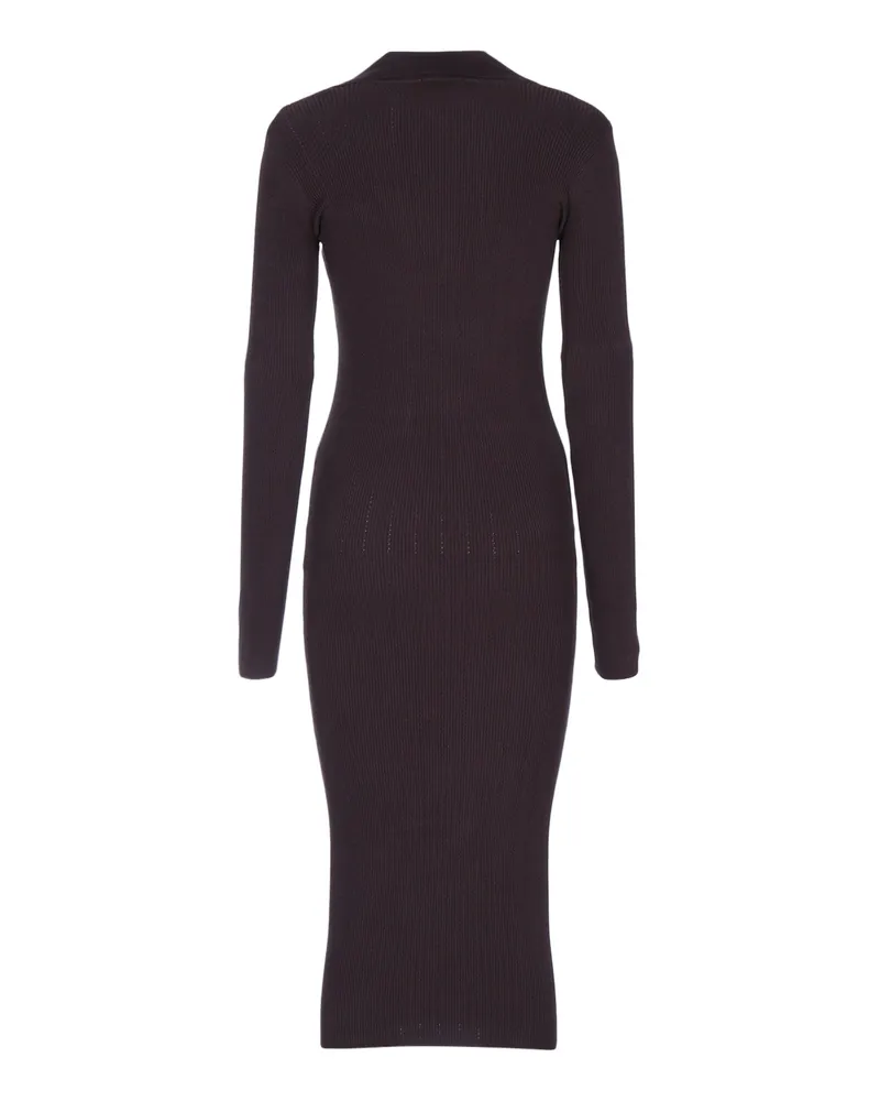 Elisabetta Franchi Manica Dress — Brown Brown