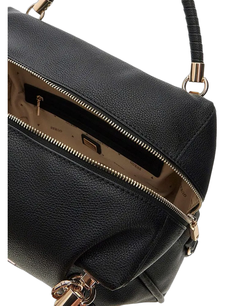 Guess Women's Satchel Black Polyurethane Satchel-bags Black