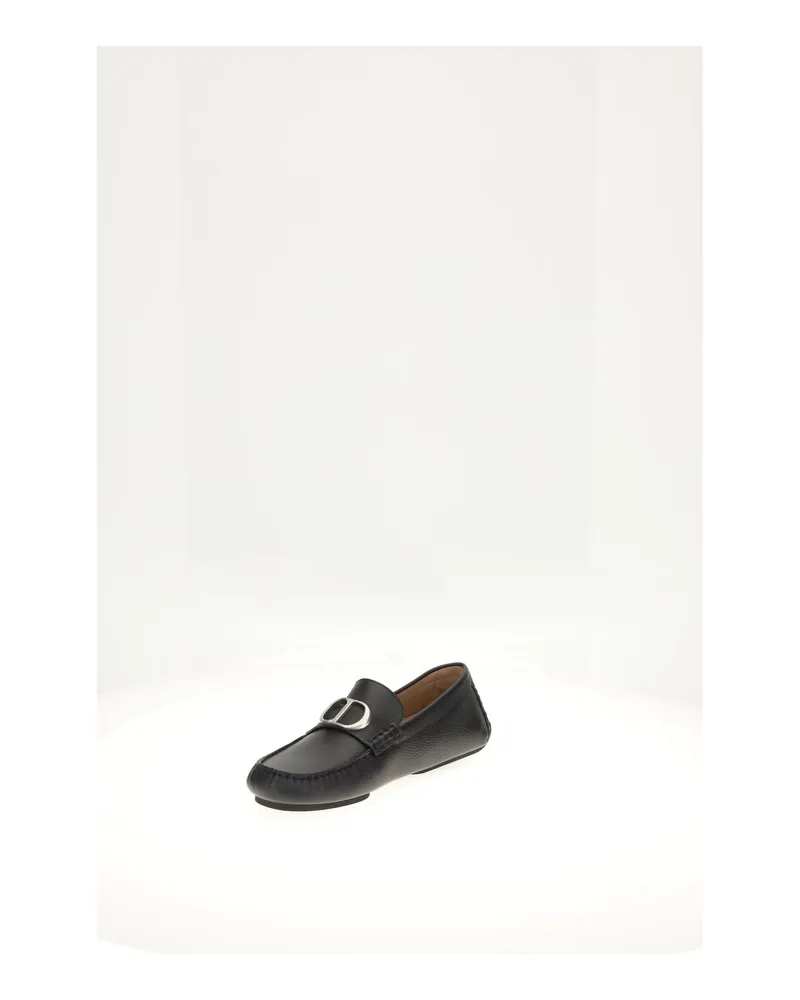 Dior Men's Lace-Up Shoes Roadie Black Flat Black