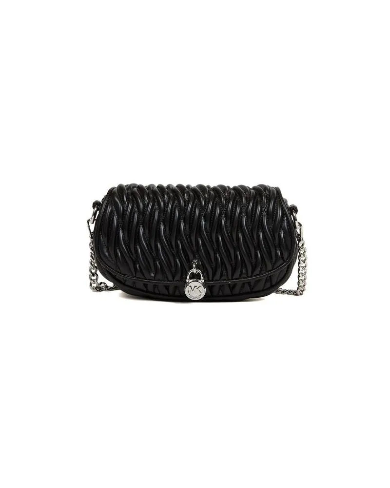 Michael Kors Women's Crossbody Bag Black Polyvinyl Chloride Crossbody-bags Black