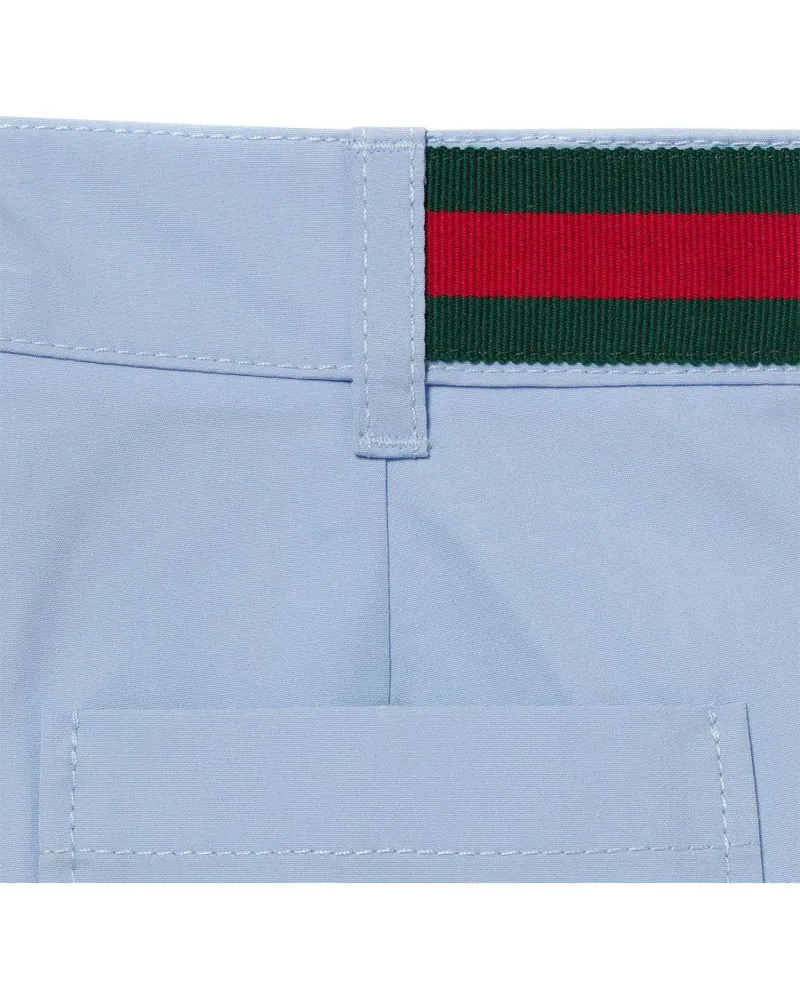 Gucci Cotton Bermuda Shorts — Blue Blue