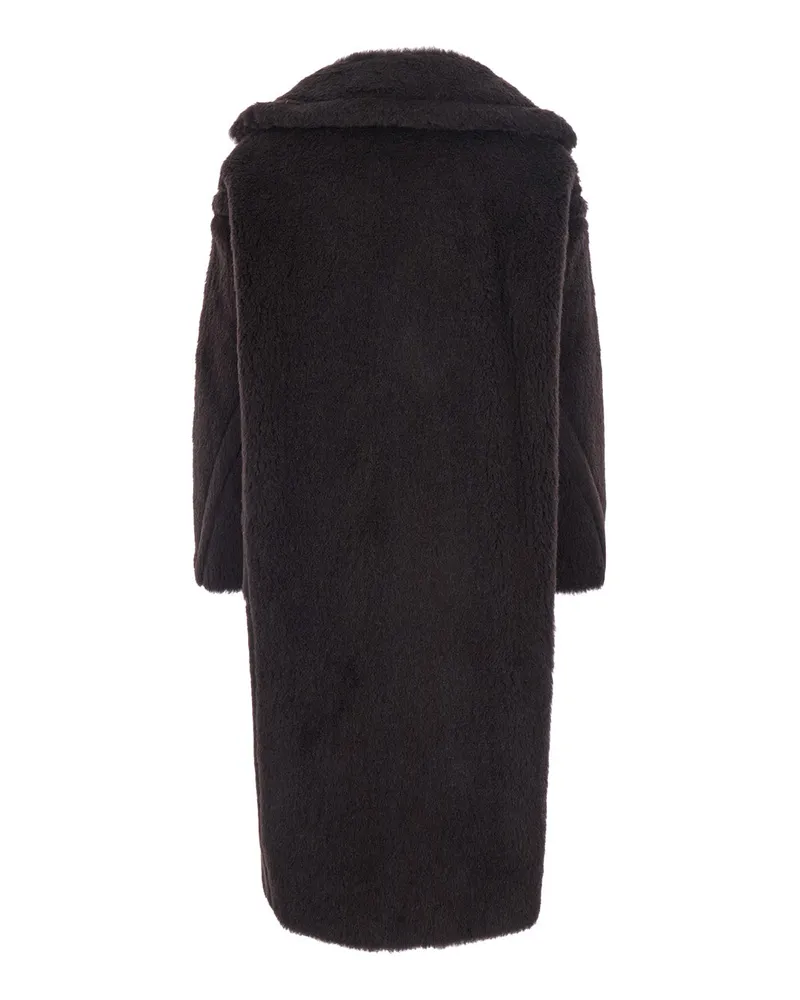 Max Mara Women's Coat Ted Girl Brown Alpaca And Wool Brown