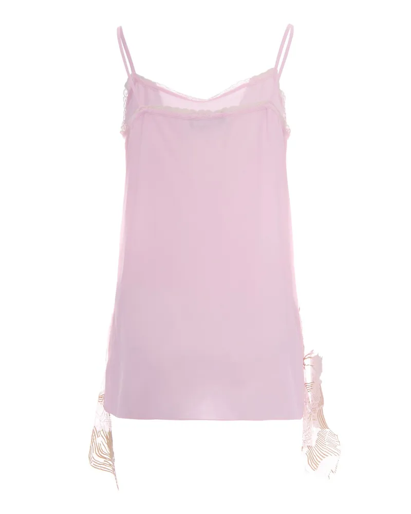 Fabiana Filippi Women's Lingerie Top Petal Pink Acetate Tops 