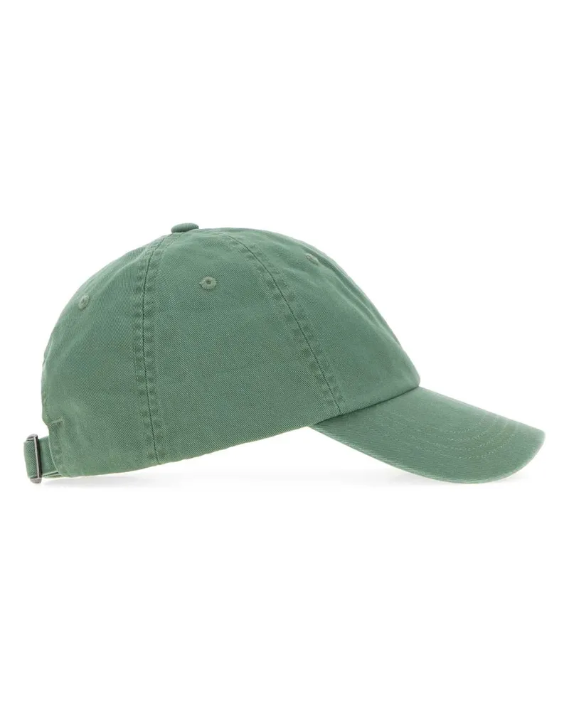 Ralph Lauren Men's Sage Green Cotton Baseball Cap Fatigue Exterior: Cappelli Hat Green