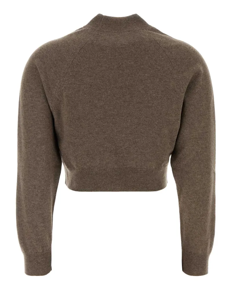 Jil Sander J03gp0194j14840 208 Espresso Exterior: Wool Cashmere Maglieria Sweater Brown