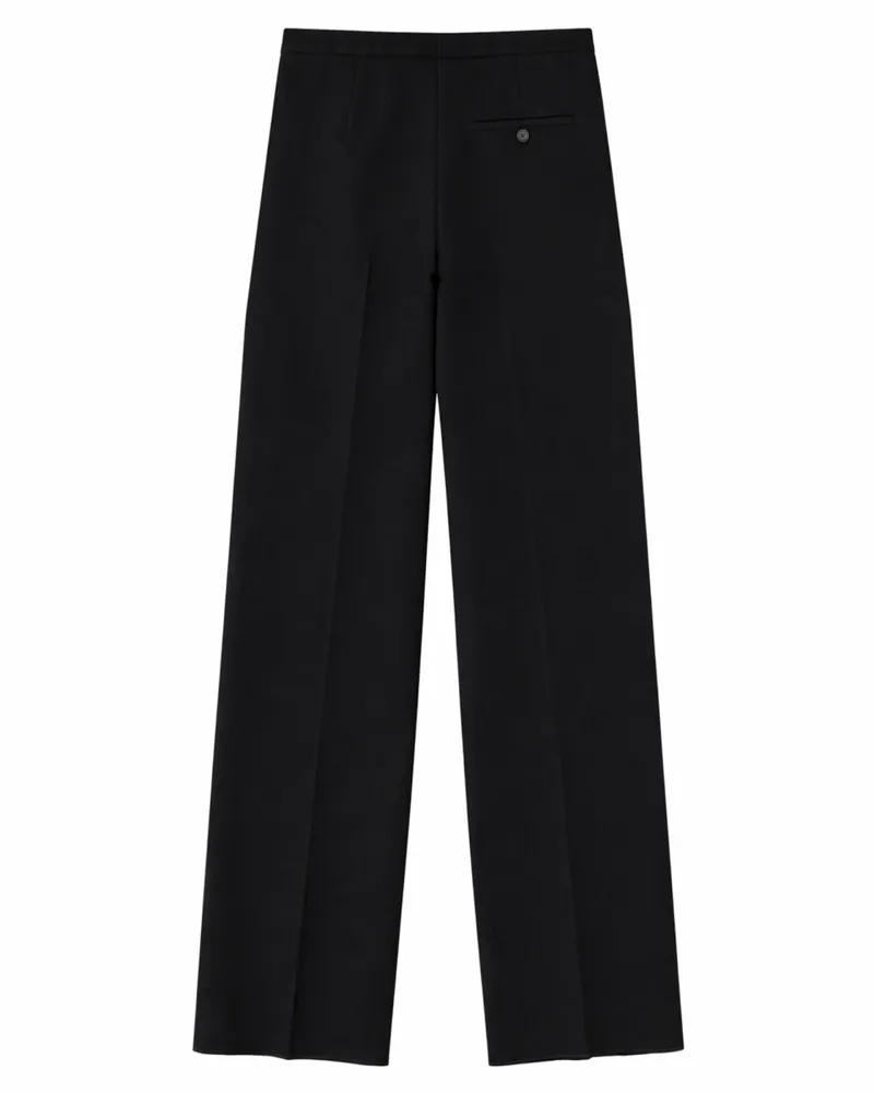 Balenciaga Wool Tuxedo Trousers — Black Black