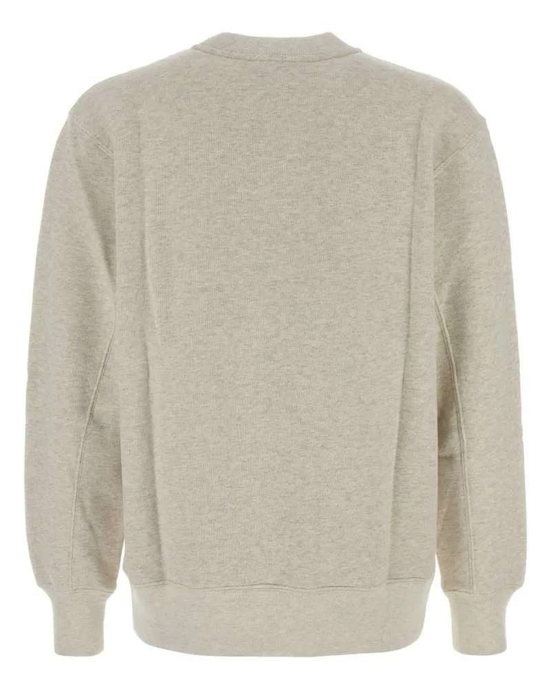 AUTRY Men's Melange Grey Cotton  X Maison Kitsunã© Sweatshirt Mk1m Felpe Gray
