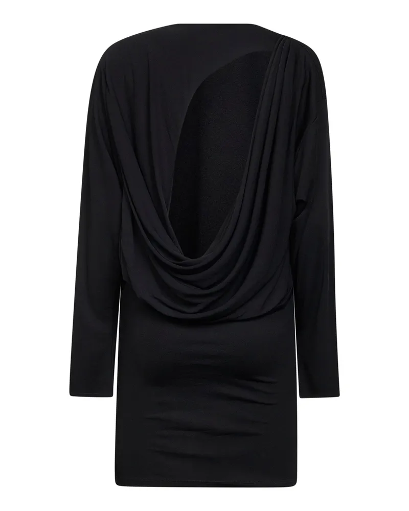 Jacquemus Women Black Cowl-Back Mini Dress Viscose Black