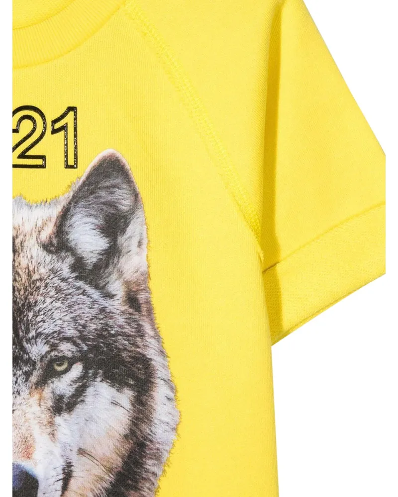 N° 21 Cotton Sweatshirt — Yellow Yellow