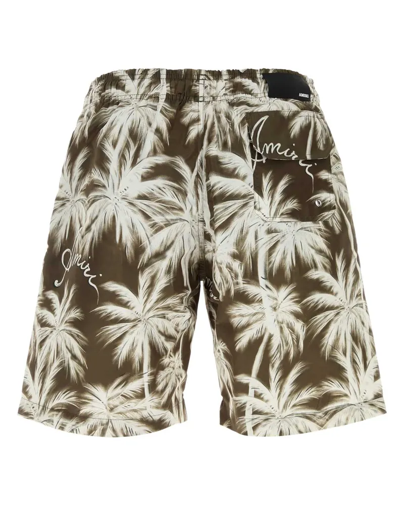 Amiri Men Printed Polyester Swim Shorts Brown Swimwear Brown