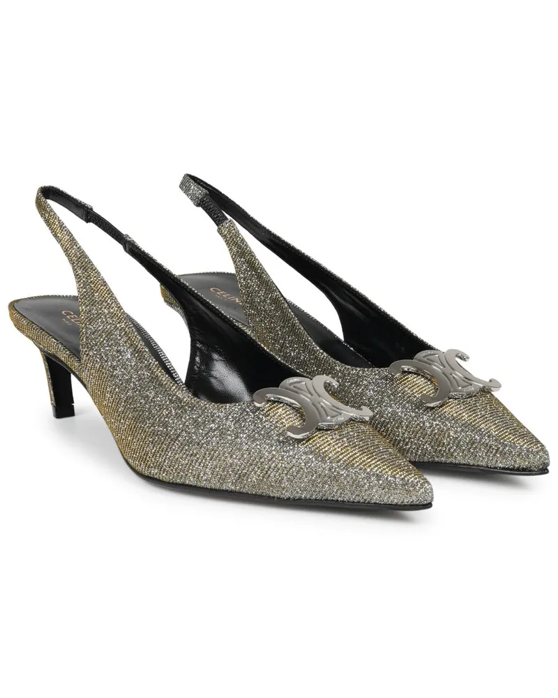 Celine Alma Triomphe Heel — Multicolor Multicolor