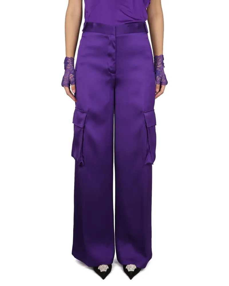 Versace Duchesse Trousers — Purple Purple