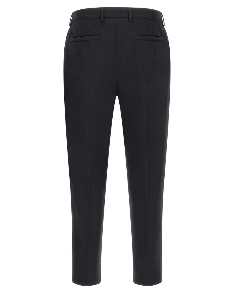 Ermenegildo Zegna Men's Blue Cotton Dress Pants Blue