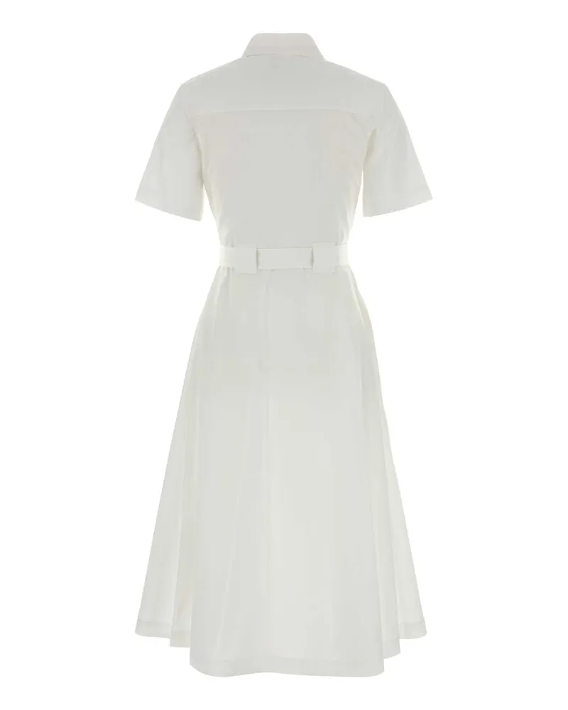 Burberry Women's Poplin Shirt Dress White Cotton White