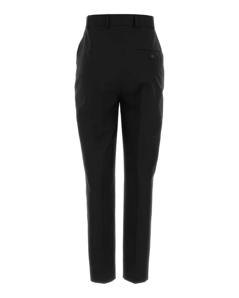 Moschino Women's Black Wool Pant Nero Exterior: Virgin Pantaloni Trousers Black