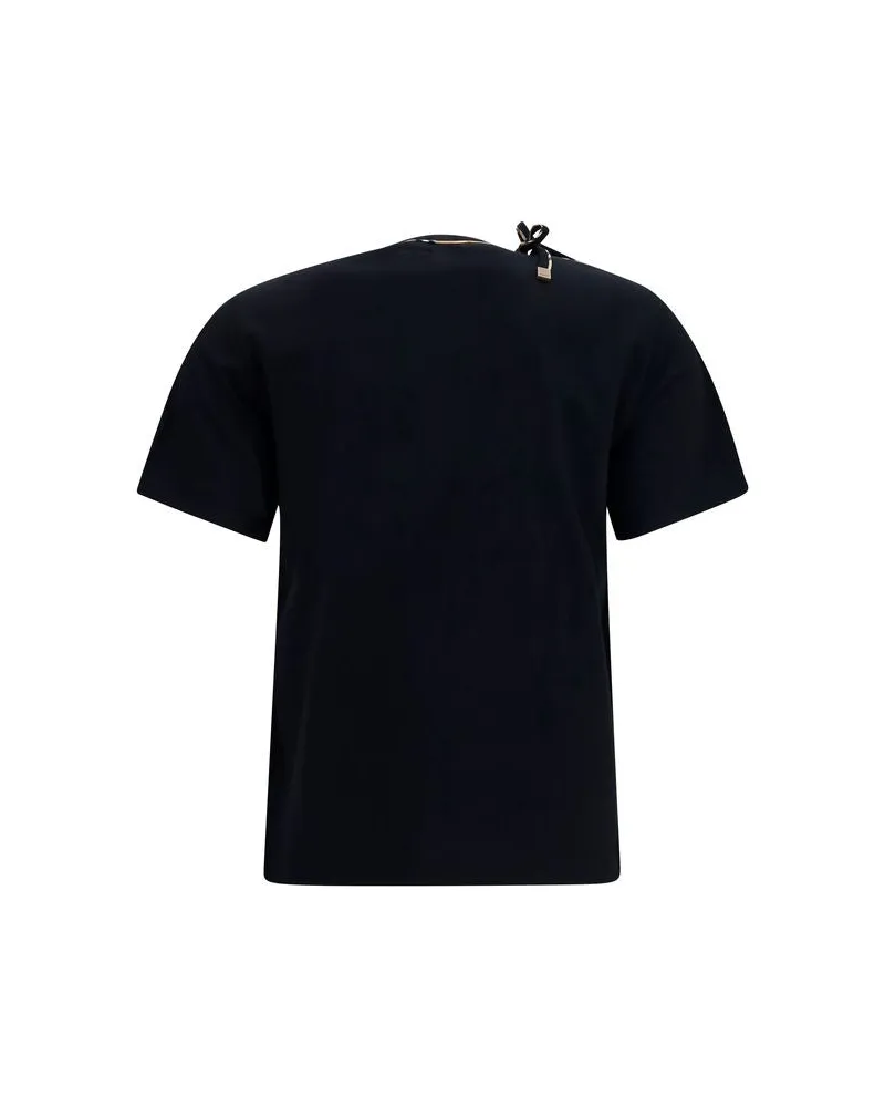 Burberry Women's Black Cotton T-Shirt Black