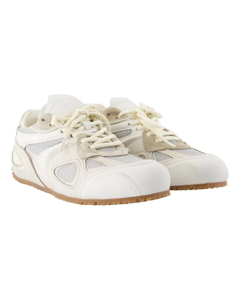 Axel Arigato Men's Slow Runner Sneakers -  Leather White Calfskin Shoes White