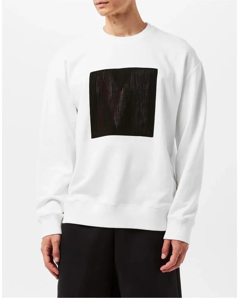 Missoni Men's M Logo Crewneck Sweatshirt White Clothing > Knitwear White