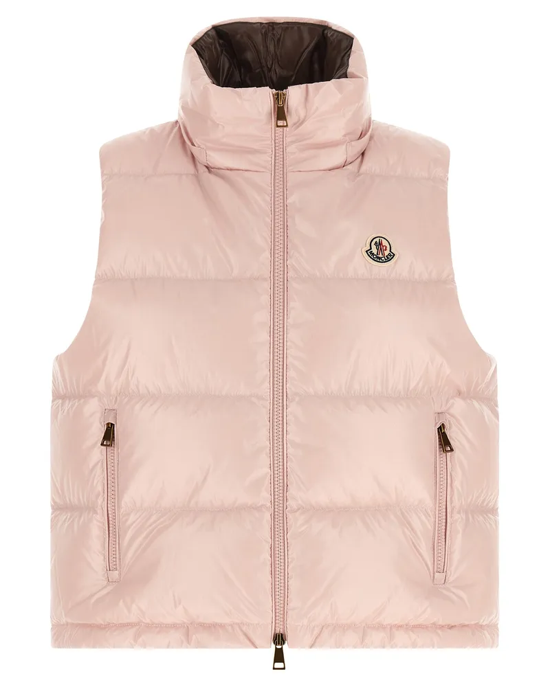 Moncler Women's Multicolor Polyamide Sleeveless Jacket Clothing Pink