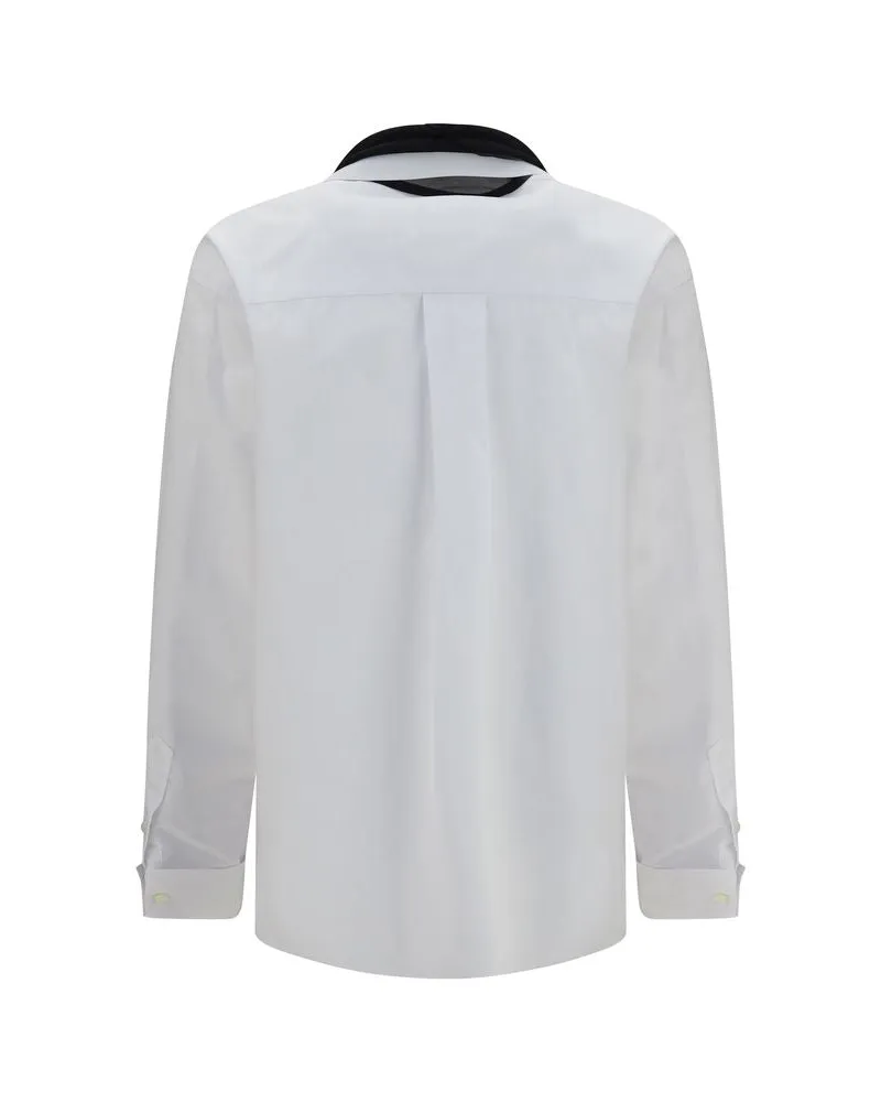 Sacai Women's White Polyester Dress Shirt White