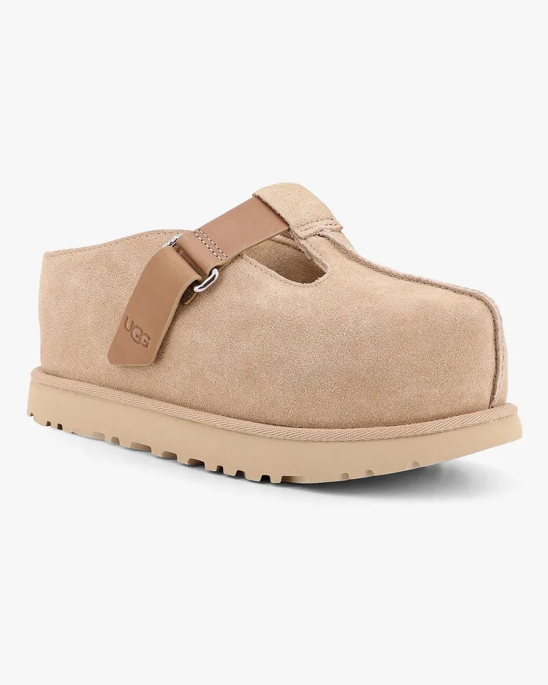 UGG Women's Beige Suede Sandals With Strap Closure Beige