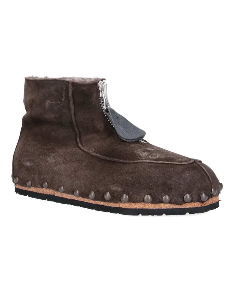 Magliano Men's Boots Brown Suede Leather Brown