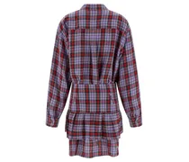 Women's Multicolor Linen Short Dress