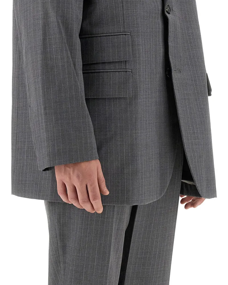 Helmut Lang Virgin Wool Jacket — Gray Gray