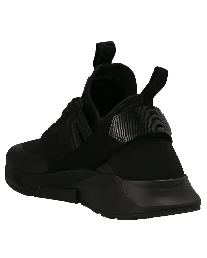 Tom Ford Men's Black Polyethylene Athletic Sneakers Black