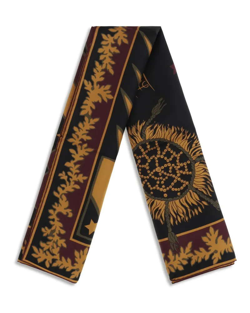 Emilio Pucci Printed Silk Twill Scarf — Multicolor Multicolor