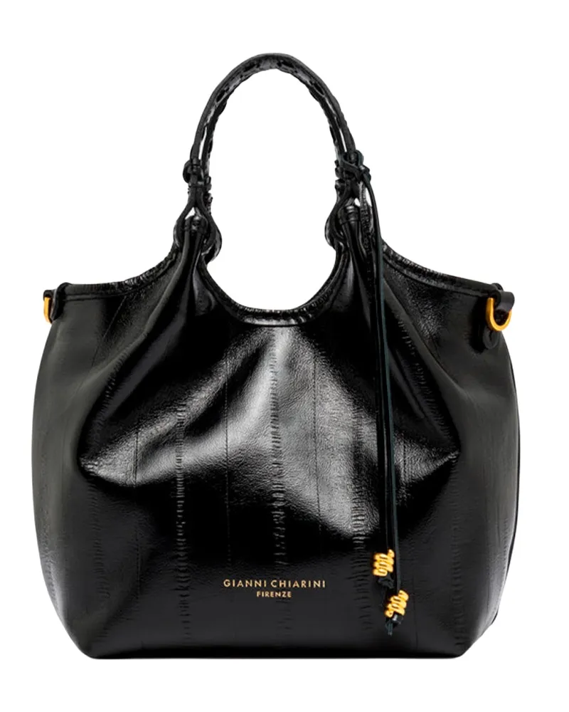 Gianni Chiarini Women's Handbag Dua Black Leather Cow Handbags Hand Bags Black