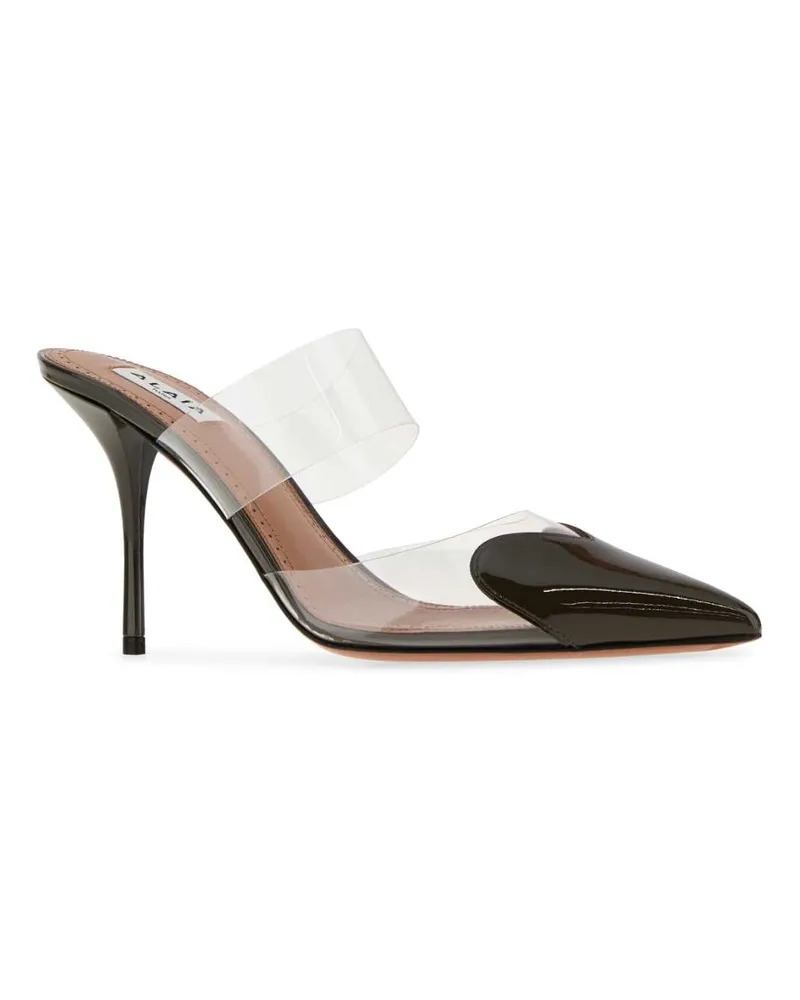 Alaïa Le Coeur Mule Heels — Black Black