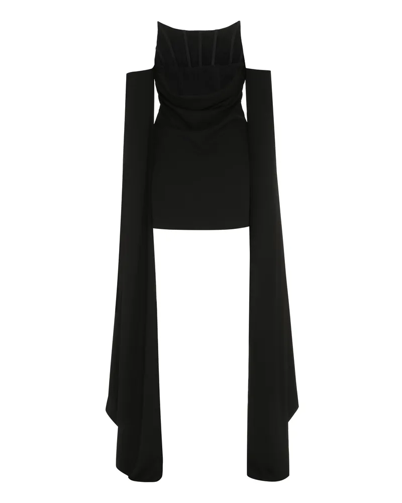 Giuseppe di Morabito Women's Jersey Mini Dress With Reinforced Corset Black Polyester Black
