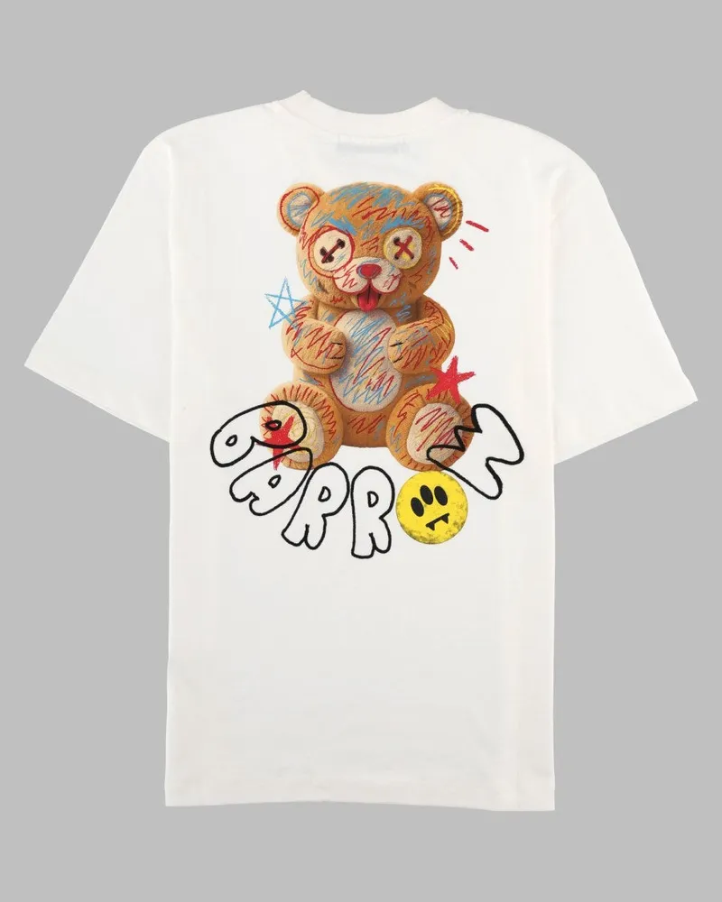 BARROW Printed Logo T-Shirt — White White